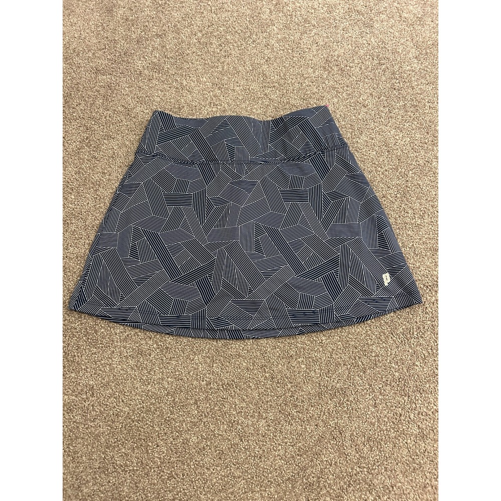 Prince Tennis Skort Womens XS Navy Blue Geometric Linear Print Athletic Skirt EX